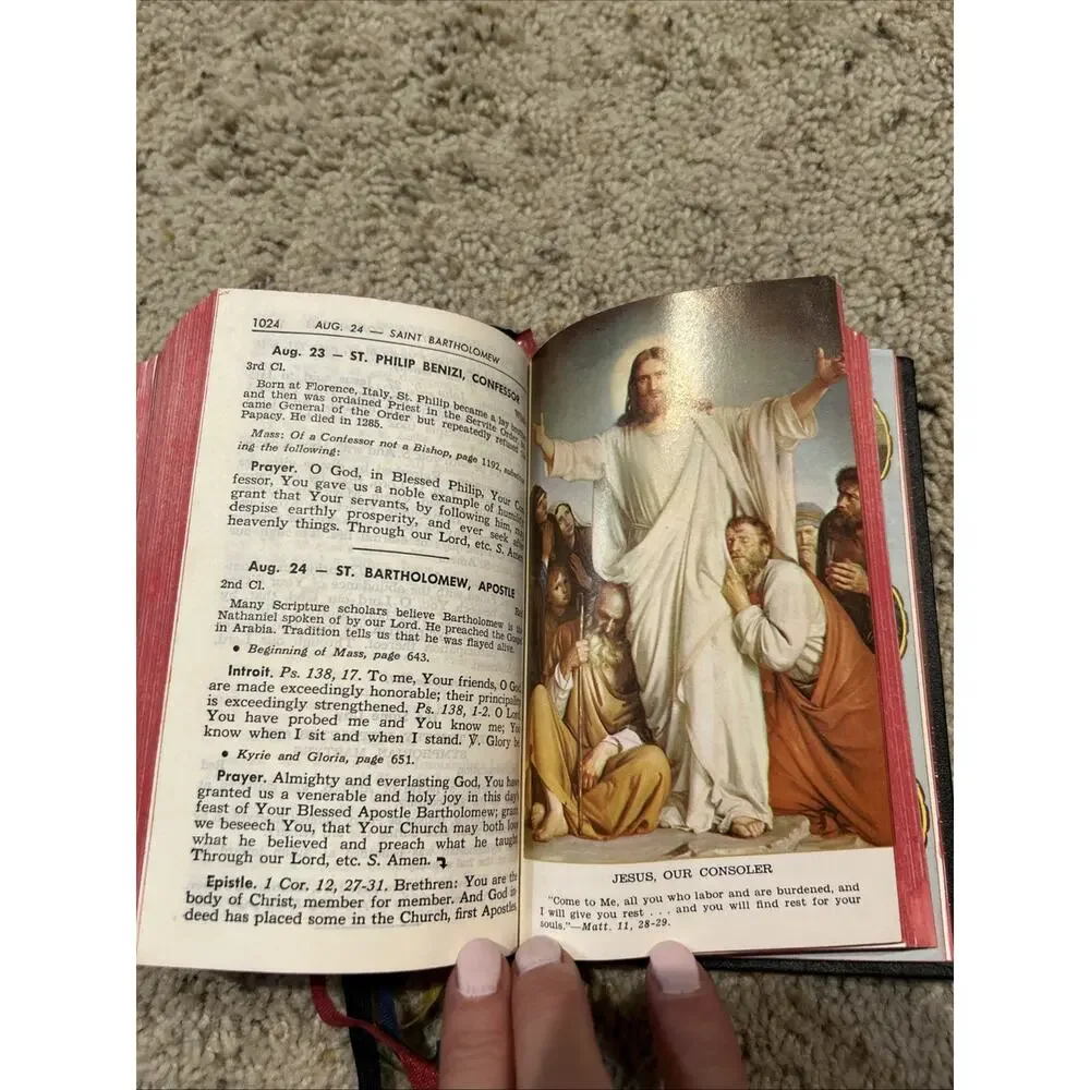 Vintage 1959 St Joseph Daily Missal Confraternity Version Catholic F26